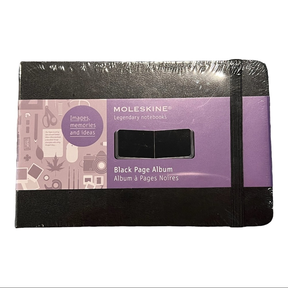 Moleskin Black Page notebook can be used as photo Album